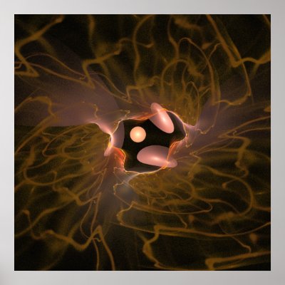 'Light Flame Abstract 196' Posters by SBricker