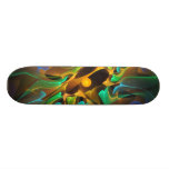 'Light Flame Abstract 199' skateboard deck