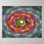 'Light Flame Abstract 273a' Posters