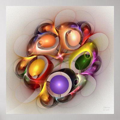 'Light Flame Abstract 274' Posters by SBricker