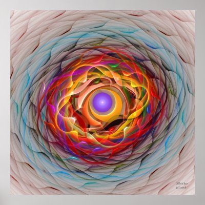 'Light Flame Abstract 285' Poster by SBricker