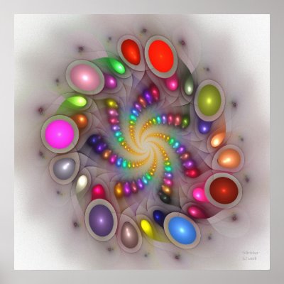 'Light Flame Abstract 288b2' Posters by SBricker