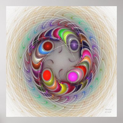 'Light Flame Abstract 300' Poster by SBricker