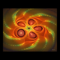 'Light Flame Abstract 335' posters