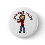 View more Light Flute Player Girl Buttons personalized gift ideas for girls Light Flute Player Girl Buttons