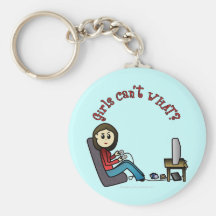 Light Gamer Girl Key Chains
