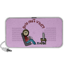 Light Gamer Girl Laptop Speakers