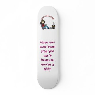 Light Gamer Girl Custom Skate Board