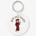 View more Light Girl Graduate in Red Cap and Gown Keychains personalized gift ideas for girls Light Girl Graduate in Red Cap and Gown Keychains