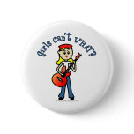 Light Girl Guitar Player Pins