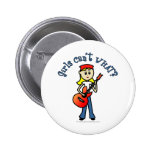 Light Girl Guitar Player Pins