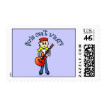 Light Girl Guitar Player Stamps