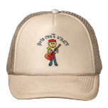 Light Girl Guitar Player Trucker Hats