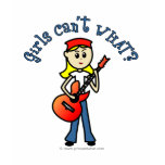 Light Girl Guitar Player Shirts