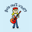 Light Girl Guitar Player t-shirts