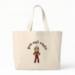 Light Girl in Red Marching Band Uniform Bags