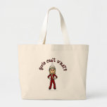 Light Girl in Red Marching Band Uniform Bags