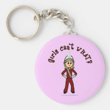 Light Girl in Red Marching Band Uniform Key Chain