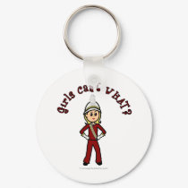 Light Girl in Red Marching Band Uniform