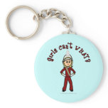 Light Girl in Red Marching Band Uniform Keychain