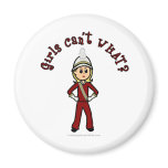Light Girl in Red Marching Band Uniform Magnets