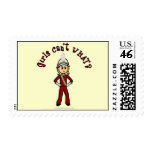 Light Girl in Red Marching Band Uniform Stamps