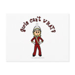 Light Girl in Red Marching Band Uniform Postcards