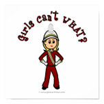 Light Girl in Red Marching Band Uniform Prints