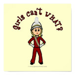Light Girl in Red Marching Band Uniform Print