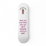 Light Girl in Red Marching Band Uniform Skateboards