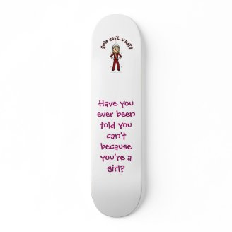 Light Girl in Red Marching Band Uniform Skate Decks