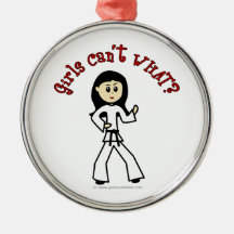 Light Girl Martial Artist Christmas Tree Ornament