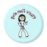 Light Girl Martial Artist Fridge Magnet