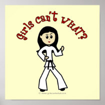 Light Girl Martial Artist Posters