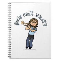Light Girl Playing Trumpet Note Books