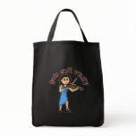 Light Girl Playing Violin Canvas Bags