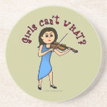 Light Girl Playing Violin Coasters