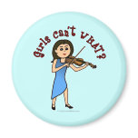 Light Girl Playing Violin Fridge Magnet