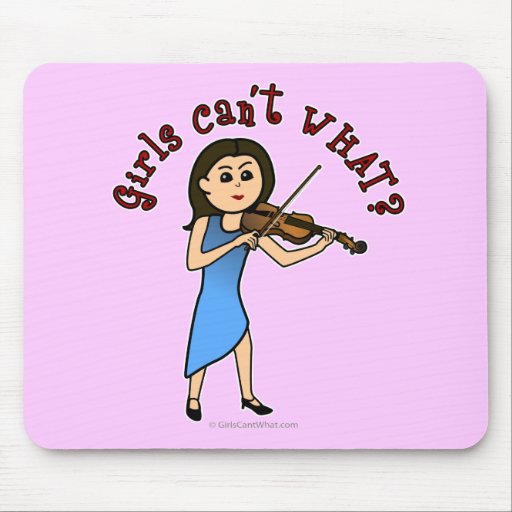 Light Girl Playing Violin Mousepad