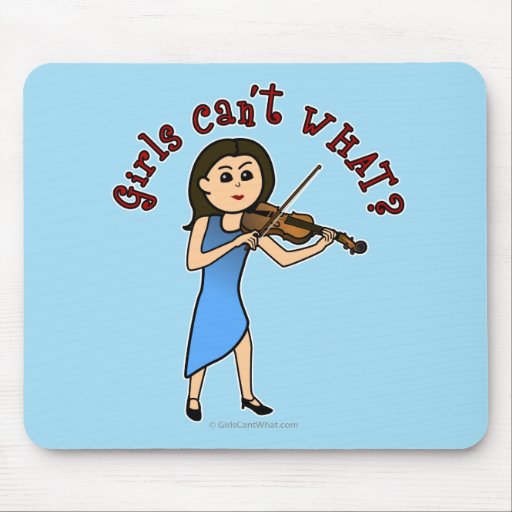 Light Girl Playing Violin Mousepad