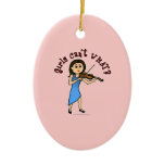 Light Girl Playing Violin Ornament