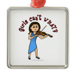 Light Girl Playing Violin Ornament