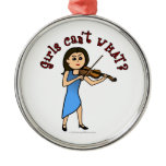 Light Girl Playing Violin Ornaments