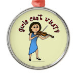 Light Girl Playing Violin Ornaments