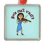 Light Girl Playing Violin Ornaments
