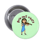 Light Girl Playing Violin Pins