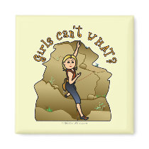 Light Girl Rock Climber Magnet