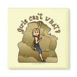 Light Girl Rock Climber Magnet