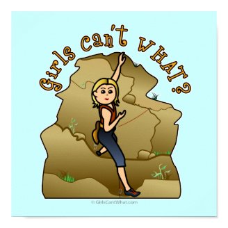 Light Girl Rock Climber Print
