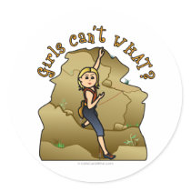 Light Girl Rock Climber stickers